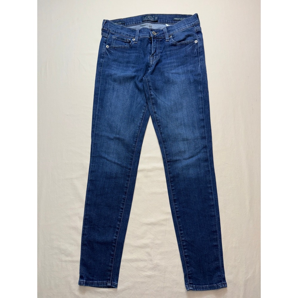 Lucky Brand Charlie Skinny Jeans Womens 6/28 Medium Wash Premium Italian Stretch